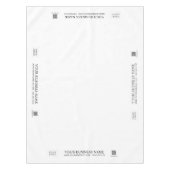 Eenvoudig Zwart & Wit Bedrijf Logo Craft Show Tafelkleed (Voorkant)