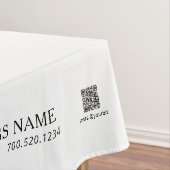 Eenvoudig Zwart & Wit Bedrijf Logo Craft Show Tafelkleed (Voorbeeld)