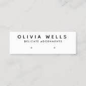 Eenvoudig, zwart-wit beeldscherm, mini visitekaartje (Voorkant)