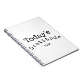 Eenvoudig zwart-wit breedbeeldscherm notitieboek (Rechterzijde)