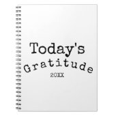 Eenvoudig zwart-wit breedbeeldscherm notitieboek (Voorkant)