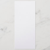 Eenvoudig zwart-wit bruiloftsprogramma  kaart (Achterkant)