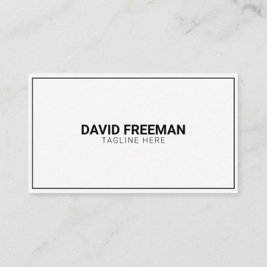 Eenvoudig zwart-wit-constructiewerker visitekaartje (Achterkant)