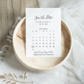 Eenvoudig Zwart-wit De datumkalender opslaan Save The Date
