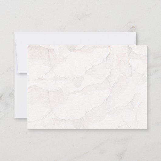 Eenvoudig zwart-wit elegant Script Weddenschap RSVP Kaartje (Achterkant)