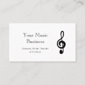 Eenvoudig zwart-wit en eenvoudig zwart-wit visitekaartje (Voorkant)