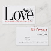 Eenvoudig | Zwart-wit en rood | Verwijzing (Voorkant / Achterkant)