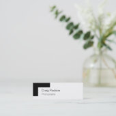 Eenvoudig zwart wit fotografie Visitekaartje (Staand voorkant)