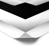 Eenvoudig zwart-wit fractal poster (Hoek)