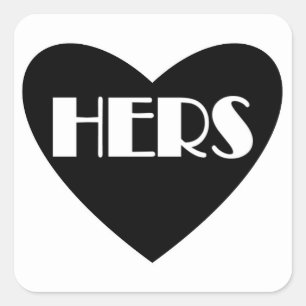 Eenvoudig zwart wit hart heeft sticker labels