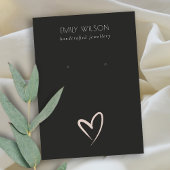 Eenvoudig zwart-wit hartonderzoek Veroorbaar beeld Visitekaartje