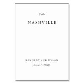 Eenvoudig zwart-wit huwelijk kaart (Achterkant)