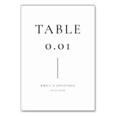 Eenvoudig zwart-wit huwelijk kaart (Voorkant)