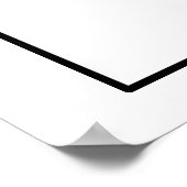 eenvoudig zwart-wit huwelijks mimosa bar bord poster (Hoek)