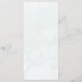 Eenvoudig zwart-wit huwelijksmenu menu (Achterkant)