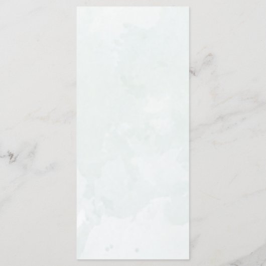 Eenvoudig zwart-wit huwelijksmenu menu (Achterkant)