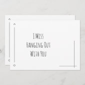 Eenvoudig zwart-wit "Ik juffrouw met u mee" (Voorkant / Achterkant)