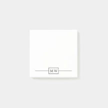 Eenvoudig zwart-wit Initiaal