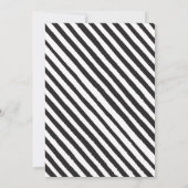 Eenvoudig zwart wit jongen karate verjaardag uitno kaart (Achterkant)