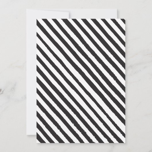 Eenvoudig zwart wit jongen karate verjaardag uitno kaart (Achterkant)