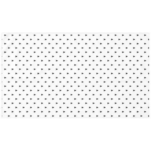 Eenvoudig zwart-wit kerstboomschilfers Scandi Tafelkleed (Voorkant (Horizontaal))