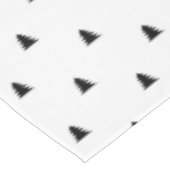 Eenvoudig zwart-wit kerstboomschilfers Scandi Tafelkleed (Gekanteld)