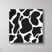Eenvoudig Zwart wit Koe Vlekken Dier Canvas Afdruk (Voorkant)