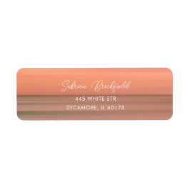 Eenvoudig zwart-wit label voor het retouradres van