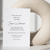 Eenvoudig zwart, wit, minimalistisch design Baby s Kaart