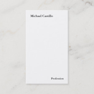 Eenvoudig Zwart Wit Minimalistisch Modern Pro Visitekaartje