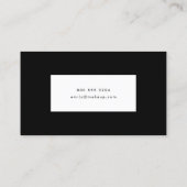 Eenvoudig zwart-wit, modern jurylid Letterhead Visitekaartje (Achterkant)