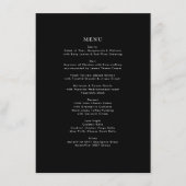 Eenvoudig zwart-wit, modern menu (Voorkant)