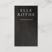 Eenvoudig zwart-wit, modern minimalistisch visitekaartje (Voorkant)