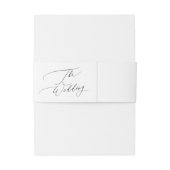 Eenvoudig zwart-wit, modern uitnodigingen wikkel (Achterkant Voorbeeld)