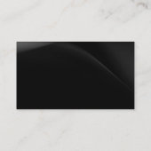 Eenvoudig zwart-wit modern Visitekaartje (Achterkant)