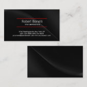 Eenvoudig zwart-wit modern Visitekaartje (Voorkant / Achterkant)