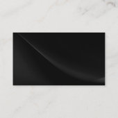 Eenvoudig zwart-wit modern Visitekaartje (Achterkant)