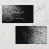 Eenvoudig zwart-wit modern Visitekaartje (Voorkant / Achterkant)