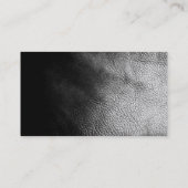 Eenvoudig zwart-wit modern Visitekaartje (Achterkant)