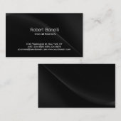 Eenvoudig zwart-wit modern Visitekaartje (Voorkant / Achterkant)