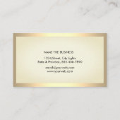 Eenvoudig zwart-wit, modern, zwart-wit visitekaartje (Achterkant)