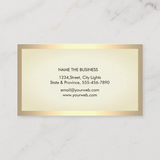 Eenvoudig zwart-wit, modern, zwart-wit visitekaartje (Achterkant)