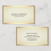 Eenvoudig zwart-wit, modern, zwart-wit visitekaartje (Voorkant / Achterkant)