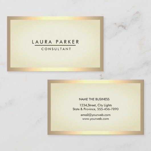 Eenvoudig zwart-wit, modern, zwart-wit visitekaartje (Voorkant / Achterkant)