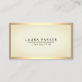 Eenvoudig zwart-wit, modern, zwart-wit visitekaartje (Voorkant)