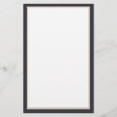 Eenvoudig zwart-wit monogram bedrijf briefpapier (Achterkant)