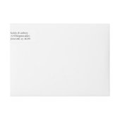 Eenvoudig zwart-wit monogram heetbomen bruiloft (Voorkant)