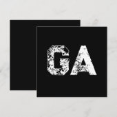 Eenvoudig zwart-wit monogram met beginletters (Voorkant / Achterkant)