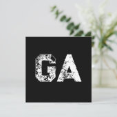 Eenvoudig zwart-wit monogram met beginletters (Staand voorkant)