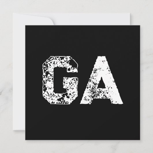 Eenvoudig zwart-wit monogram met beginletters (Voorkant)